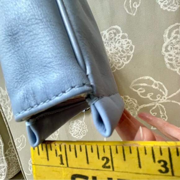 Blue Coach Leather Clutch/Wristlet - EUC - Picture 9 of 15